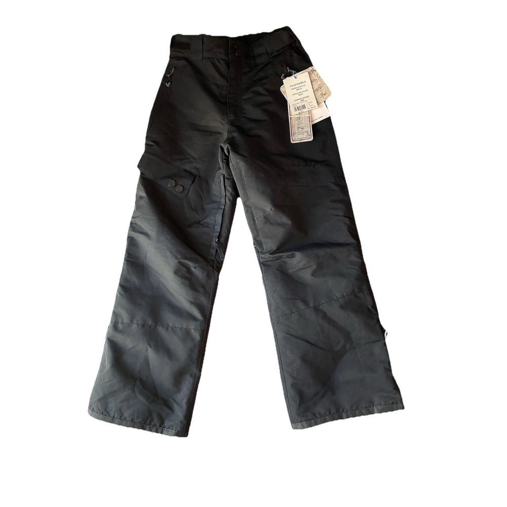 Liquid Moxie Jr Girls Ski Pants M Black Insulated‎ Snowboard Waterproof NWT